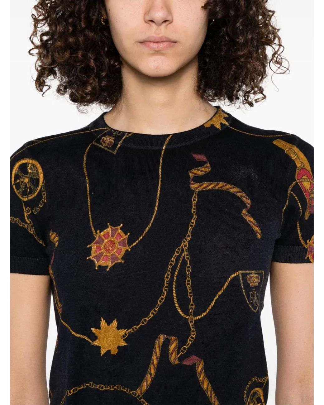 Ralph Lauren Black Printed T-Shirt
