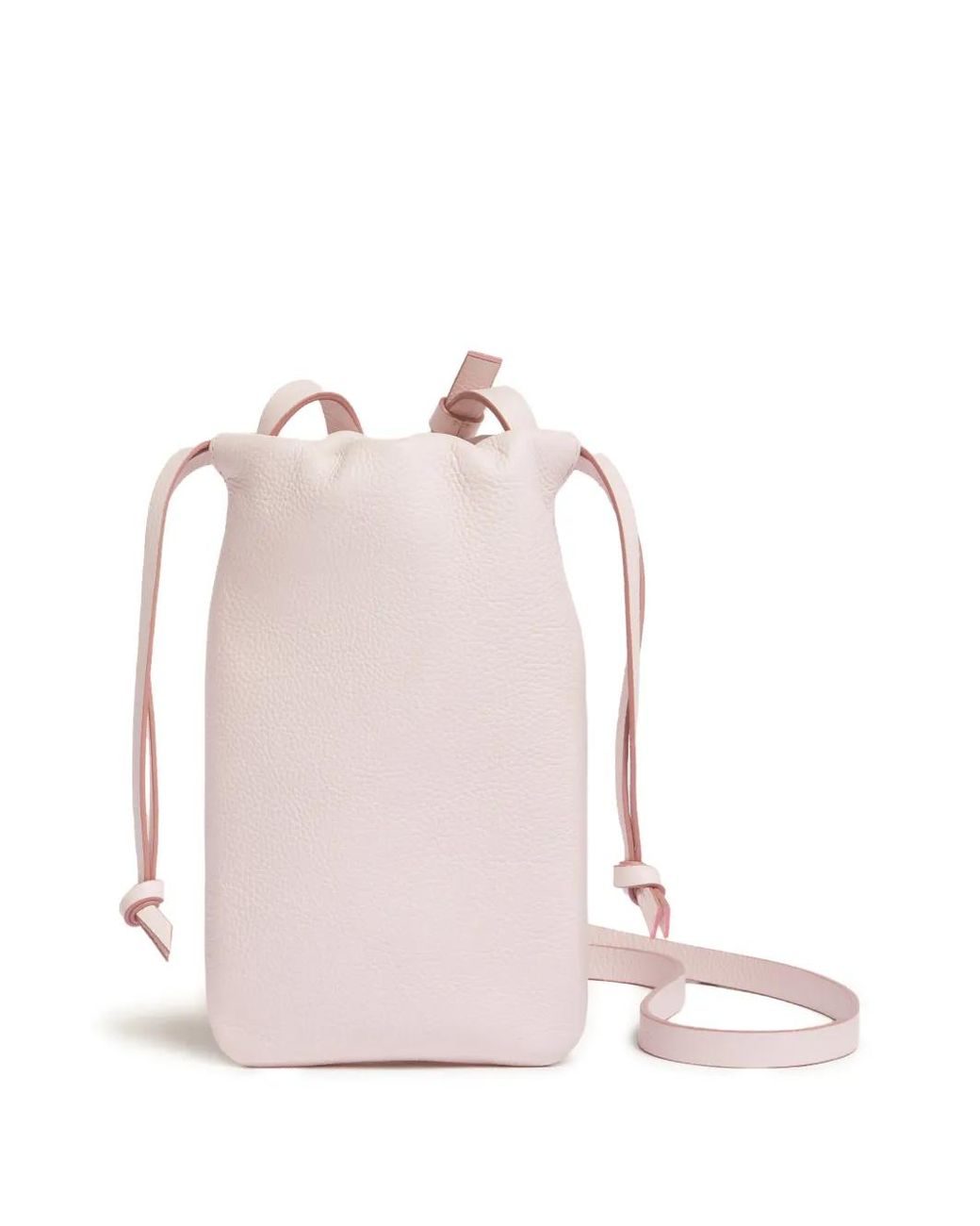 Marni Pink Embroidered-Logo Drawstring Phone Holder