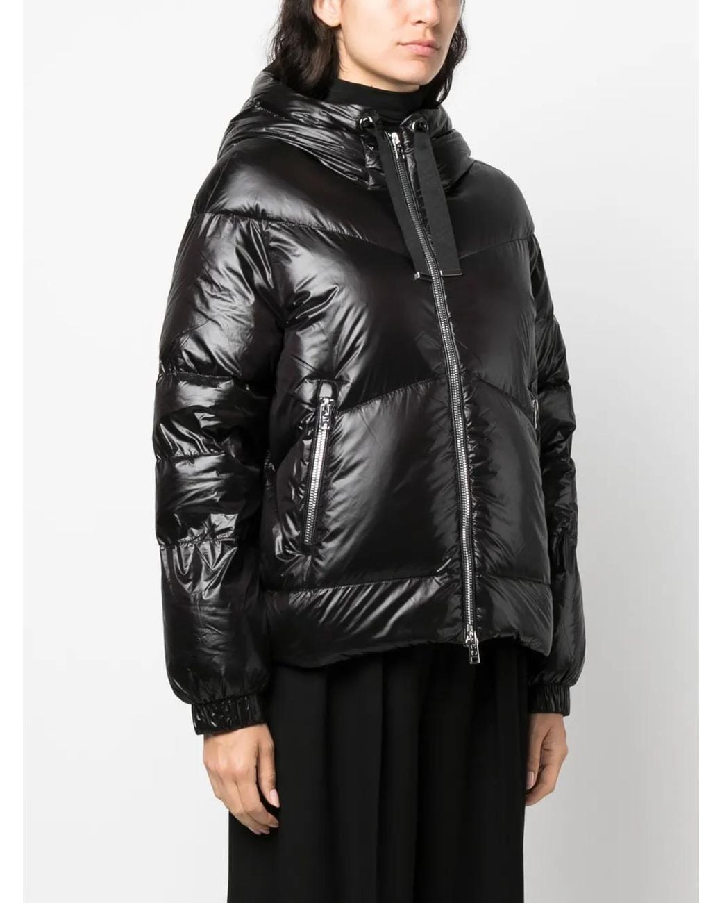 Woolrich Black Nylon Down Jacket