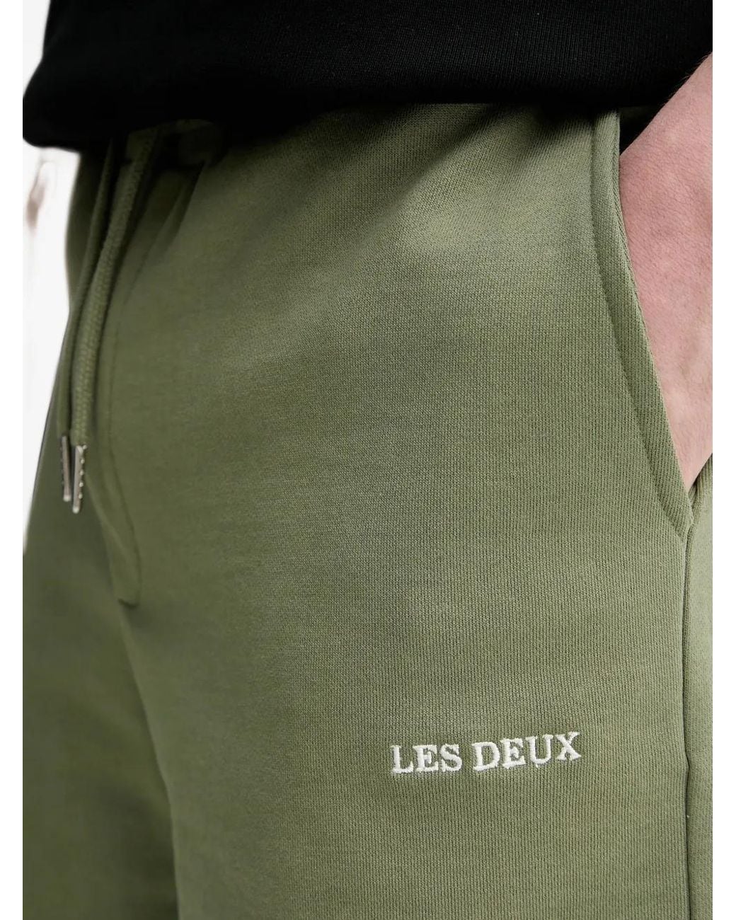 Les Deux Green Drawstring Shorts for men
