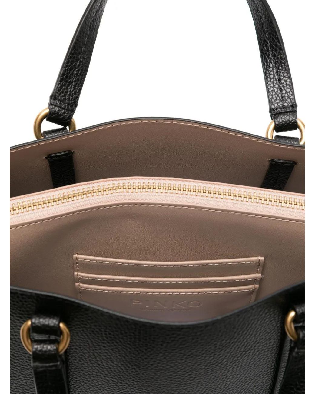 Pinko Black Luxurious 100% Leather Bag