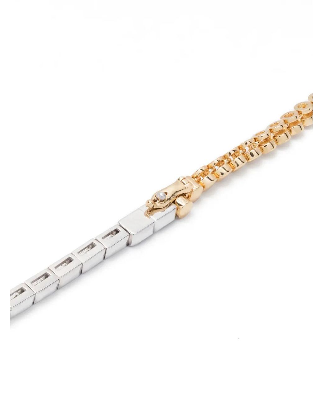 Yvonne Léon Natural Rivière Necklace With Baguette-Cut Bezels And Diamonds