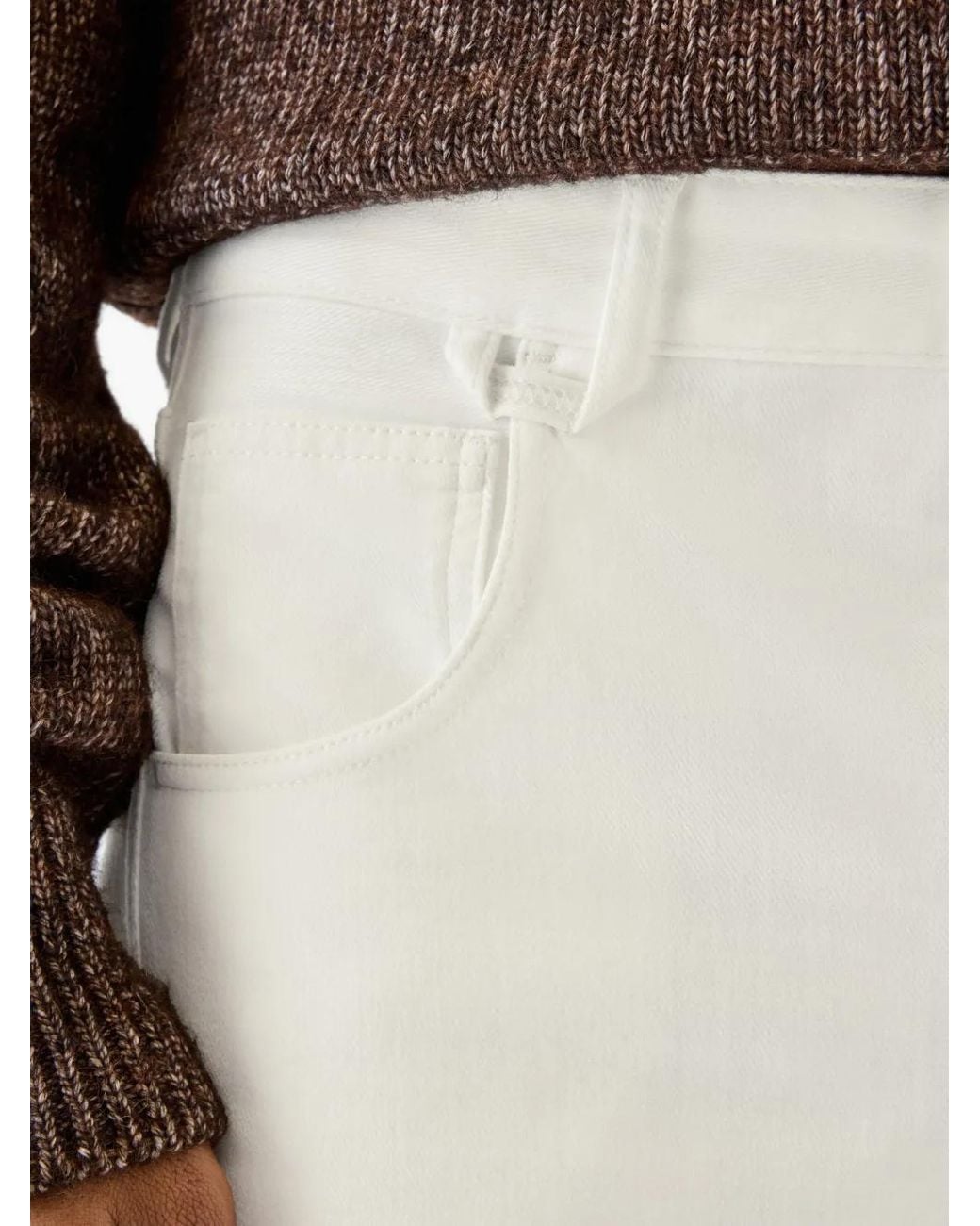 Jacquemus White The Mirada De-Nîmes Curved Denim Pants for men