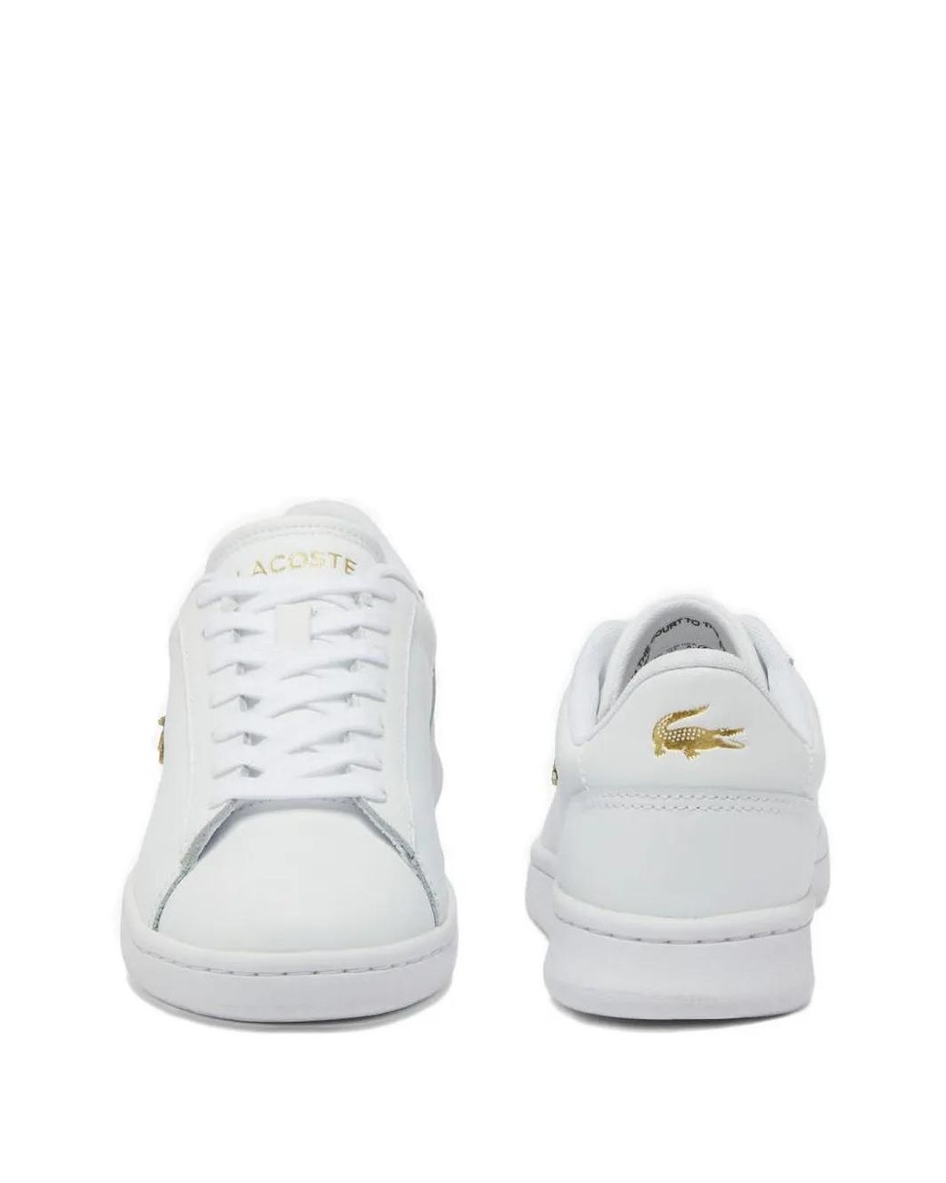 Lacoste White Logo Leather Sneakers