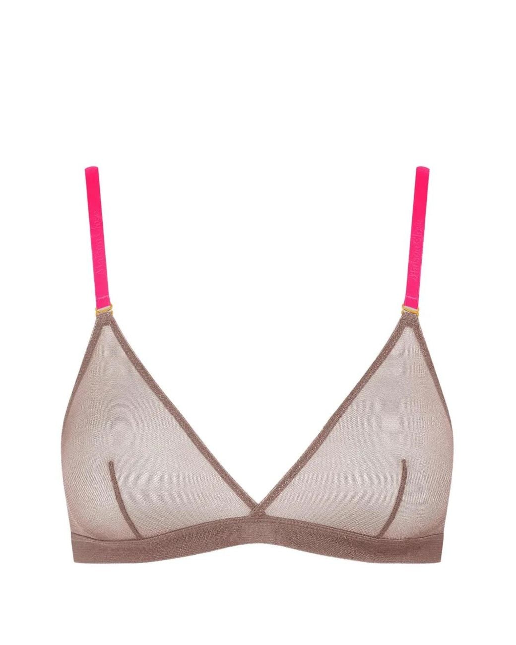 Maison Close Corps À Corps Mesh Triangel Bh in het Pink