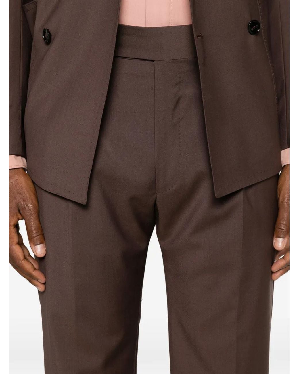 Tagliatore Brown Costume À Veste À Boutonnière Croisée for men