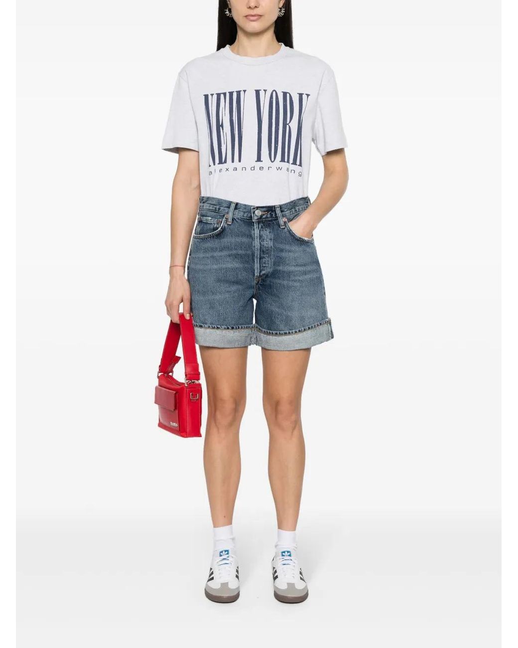 Agolde Blue Dame Short