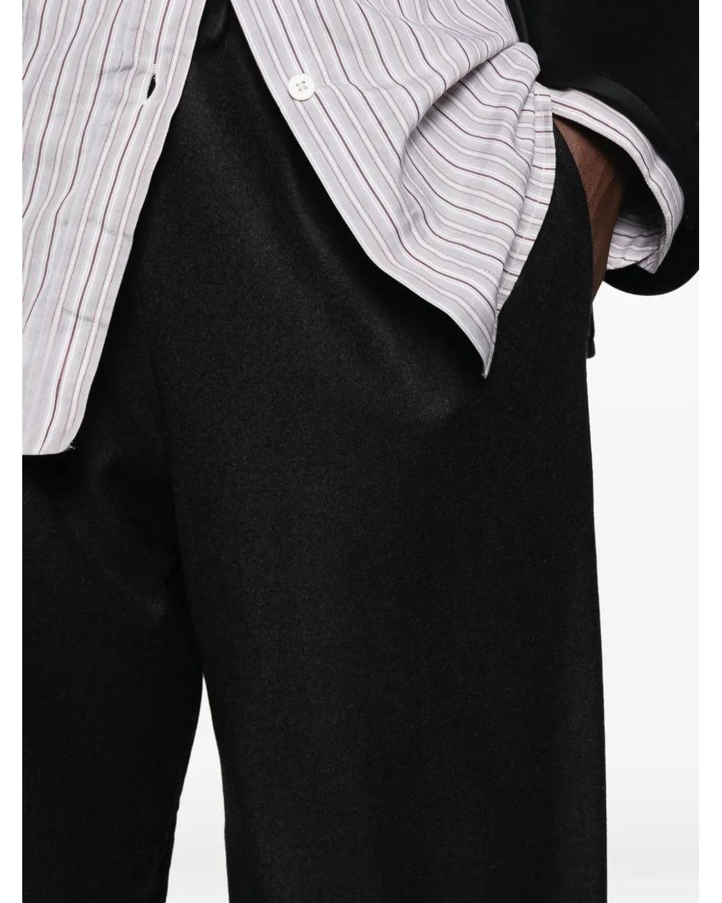 Pantalon Ample À Taille Élastiquée Rohe en coloris Black
