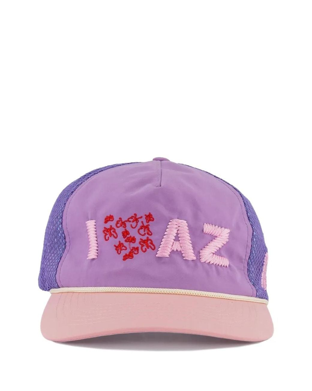 ALEX ZONO Purple Embroidered Baseball Hat for men
