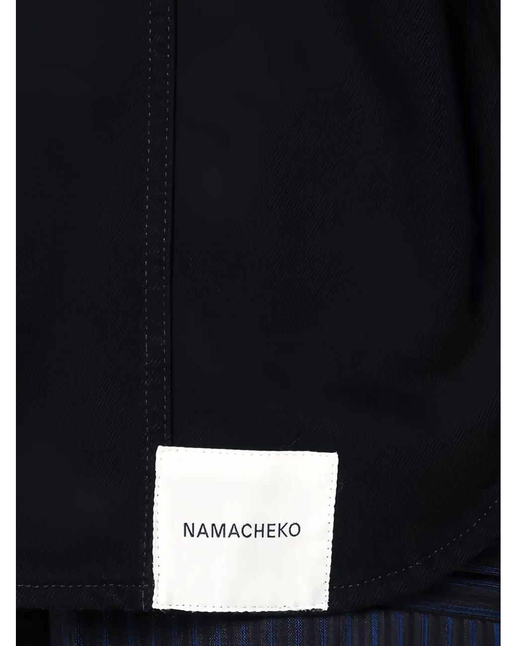 NAMACHEKO Black Pocket Denim Shirt for men