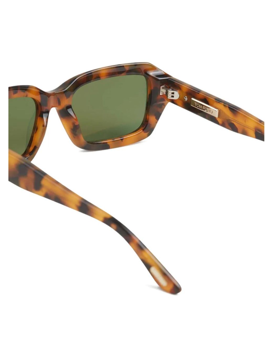 Tom Ford Green Rectangle-Shape Sunglasses