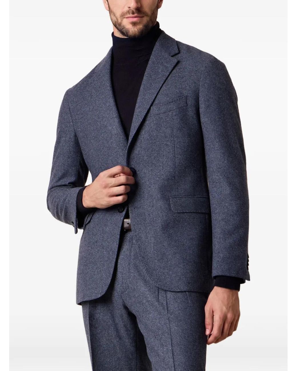 Brooks Brothers Blue Single-Breasted Suit for men