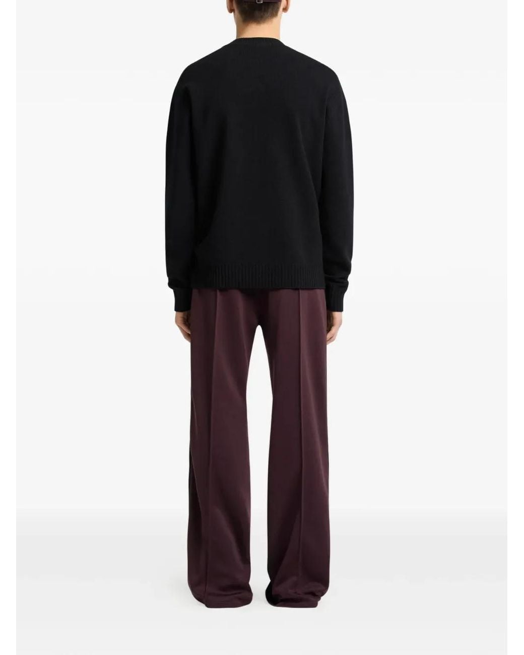 Courreges Purple Logo-Embroidered Side-Stripe Track Pants for men