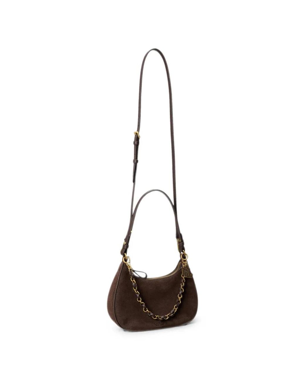 Ralph Lauren Brown Sac Porté Épaule Marcy Médium