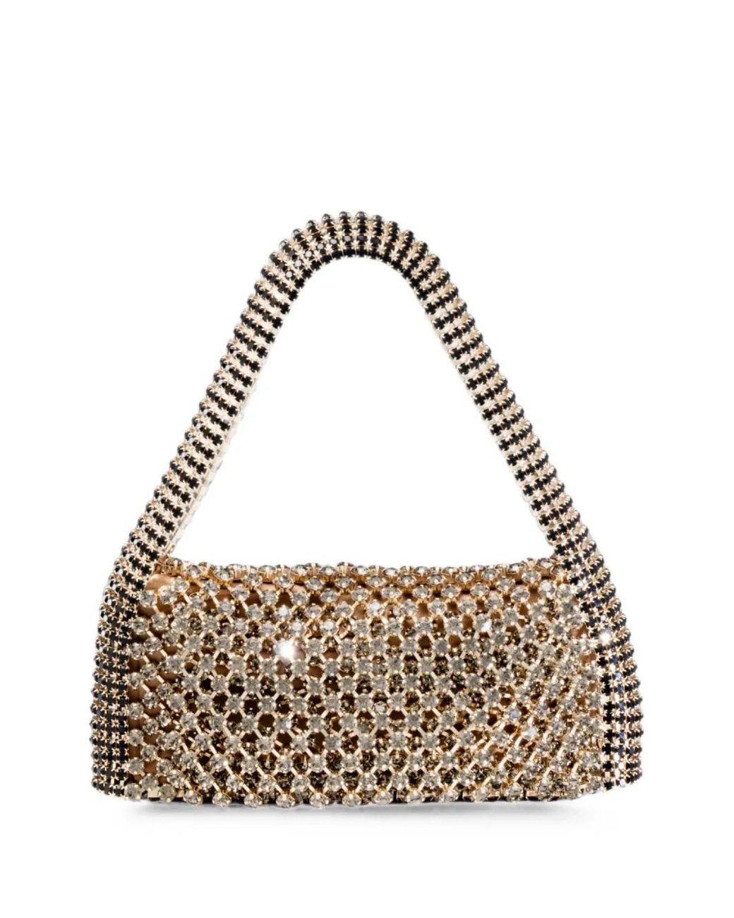 Benedetta Bruzziches Metallic Crystal-Embellished Rachele Grande Shoulder Bag