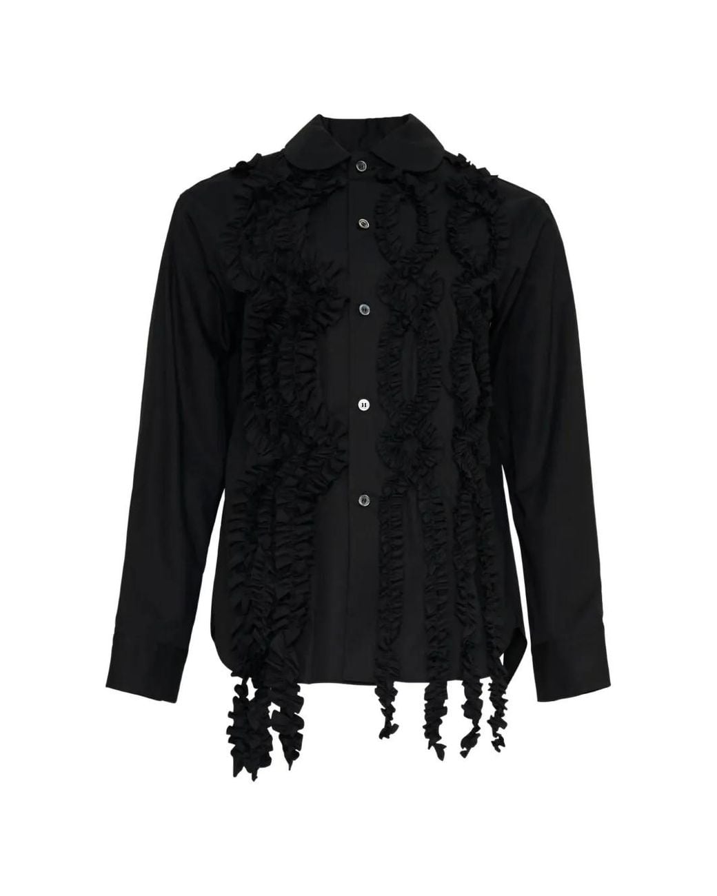 Tao Comme Des Garçons Black Chemise À Bords Volantés