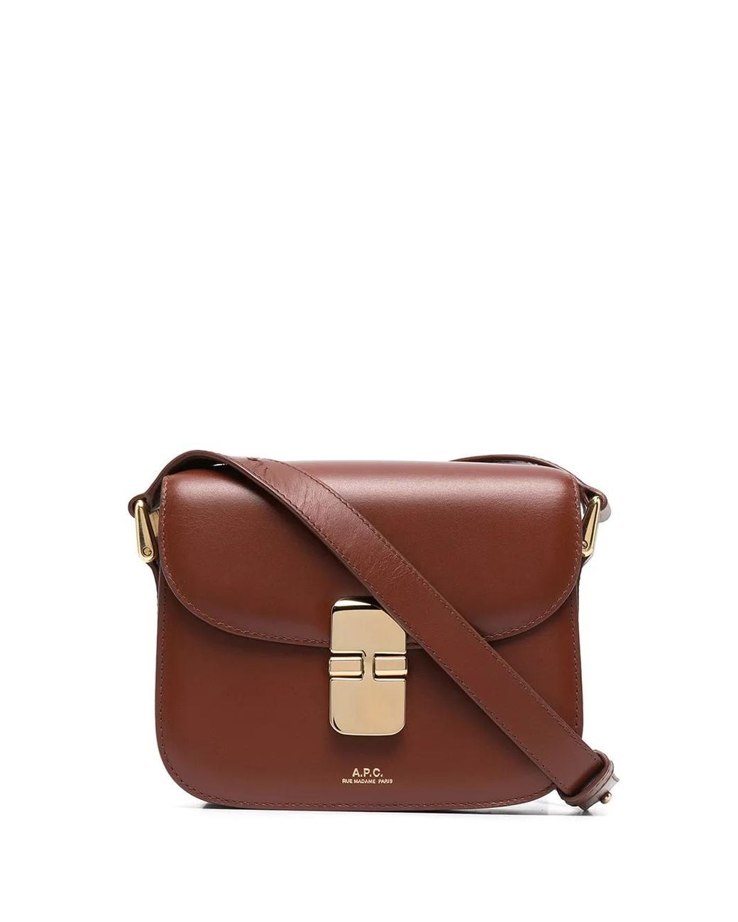 A.P.C. Brown Small Grace Bag