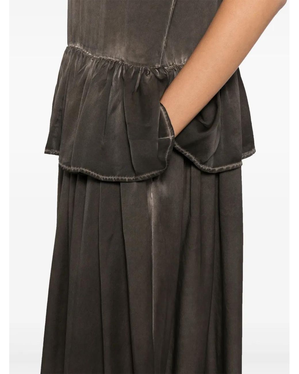 Uma Wang Gray Abril Dress