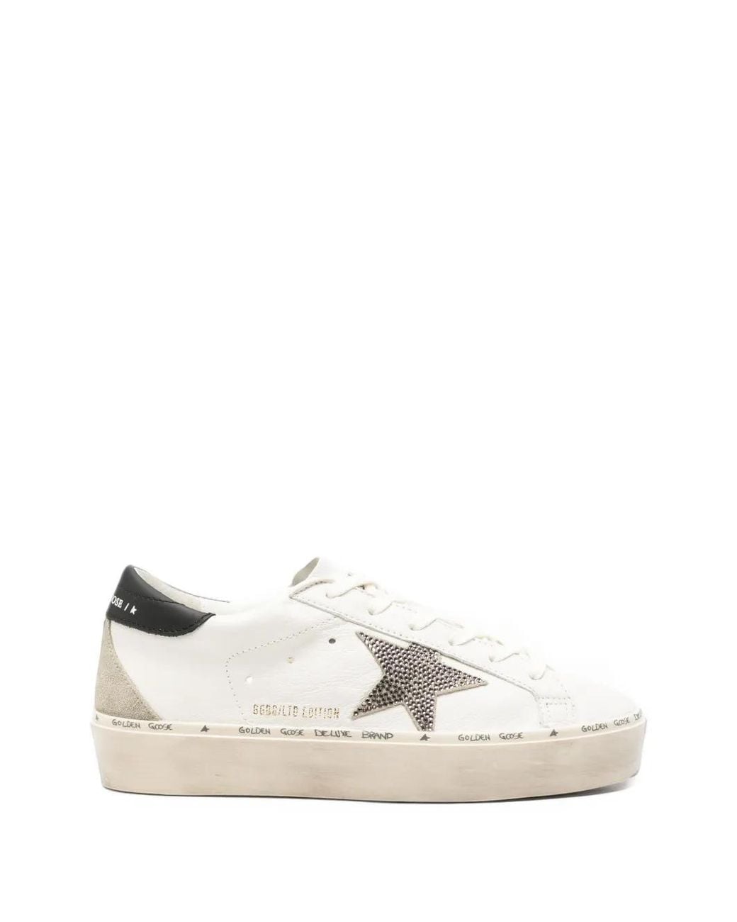 Golden Goose Deluxe Brand White Hi Star Suede Sneakers