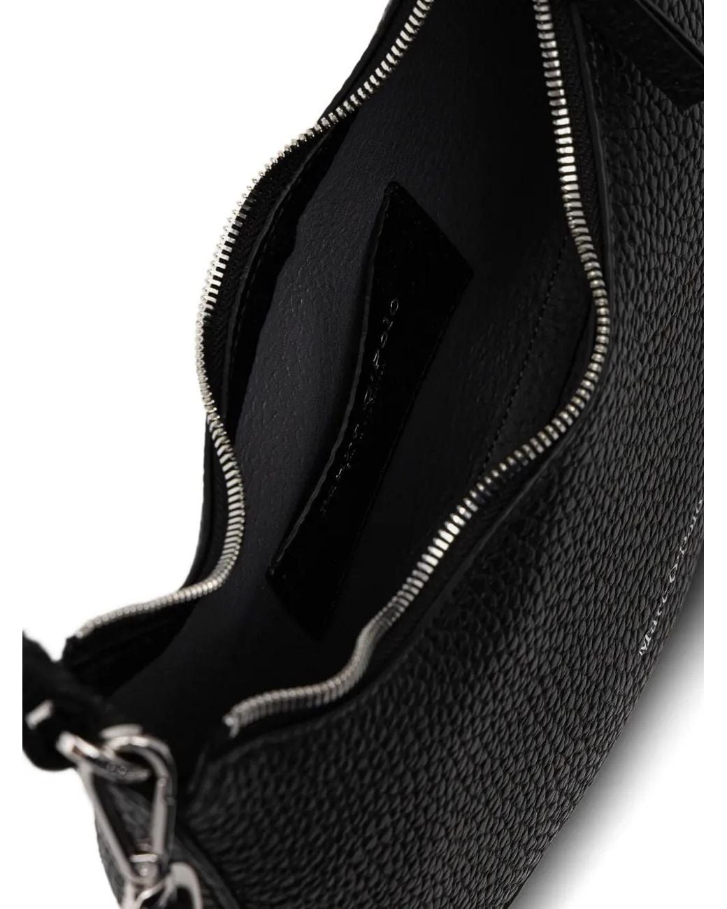 Marc O' Polo Black Medium Grained-Leather Shoulder Bag