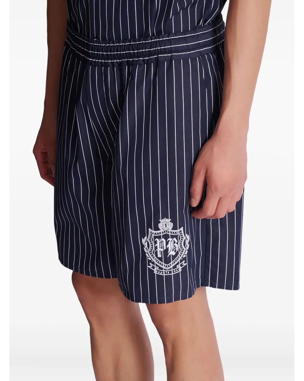 Bermudas A Rayas Diplomáticas Balmain de hombre de color Blue