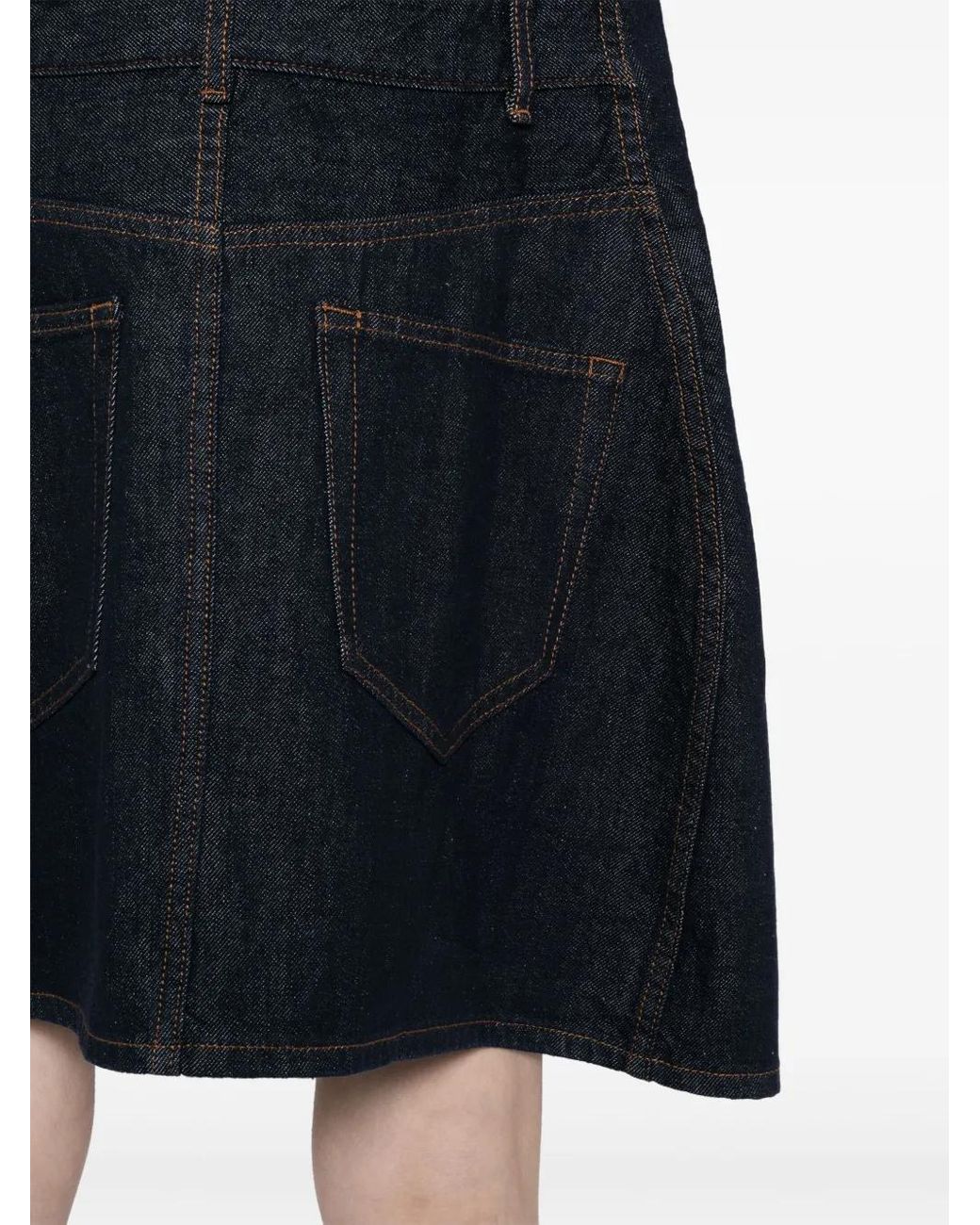 JNBY Black Denim Sleeveless Dress