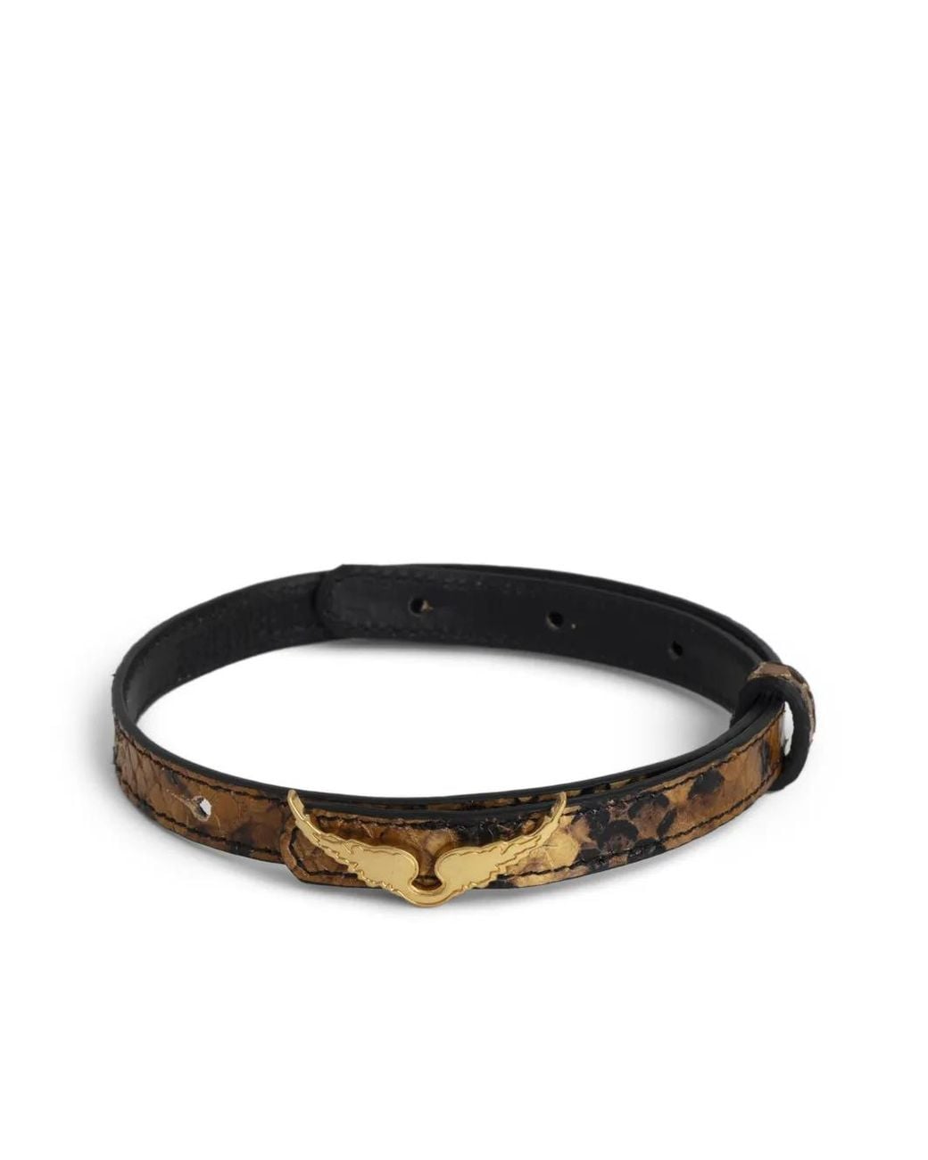 Zadig & Voltaire White Rock Leather Bracelet