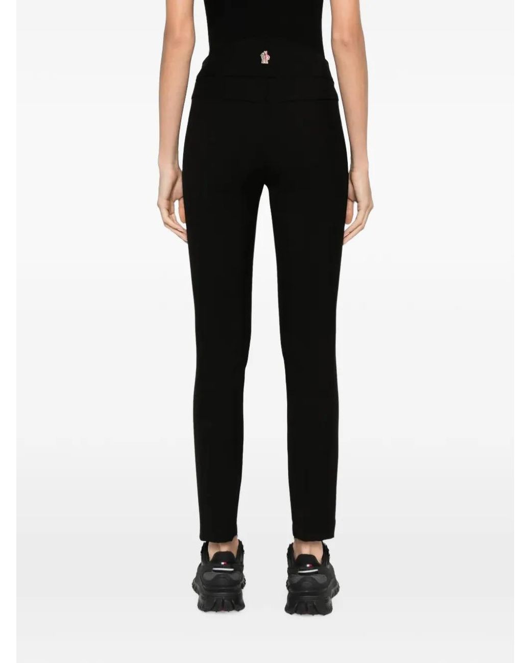Moncler Black Logo-Patch Trousers