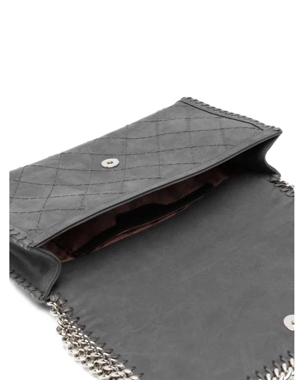 Stella McCartney Gray Falabella Quilted Shoulder Bag