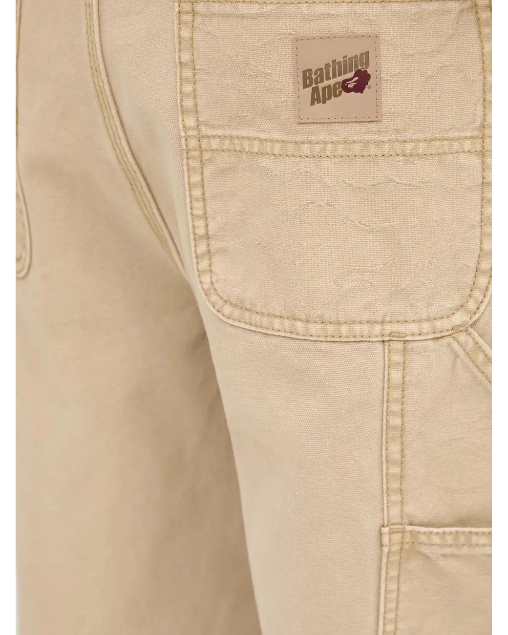 A Bathing Ape Hose Mit Logo-Patch in Natural für Herren