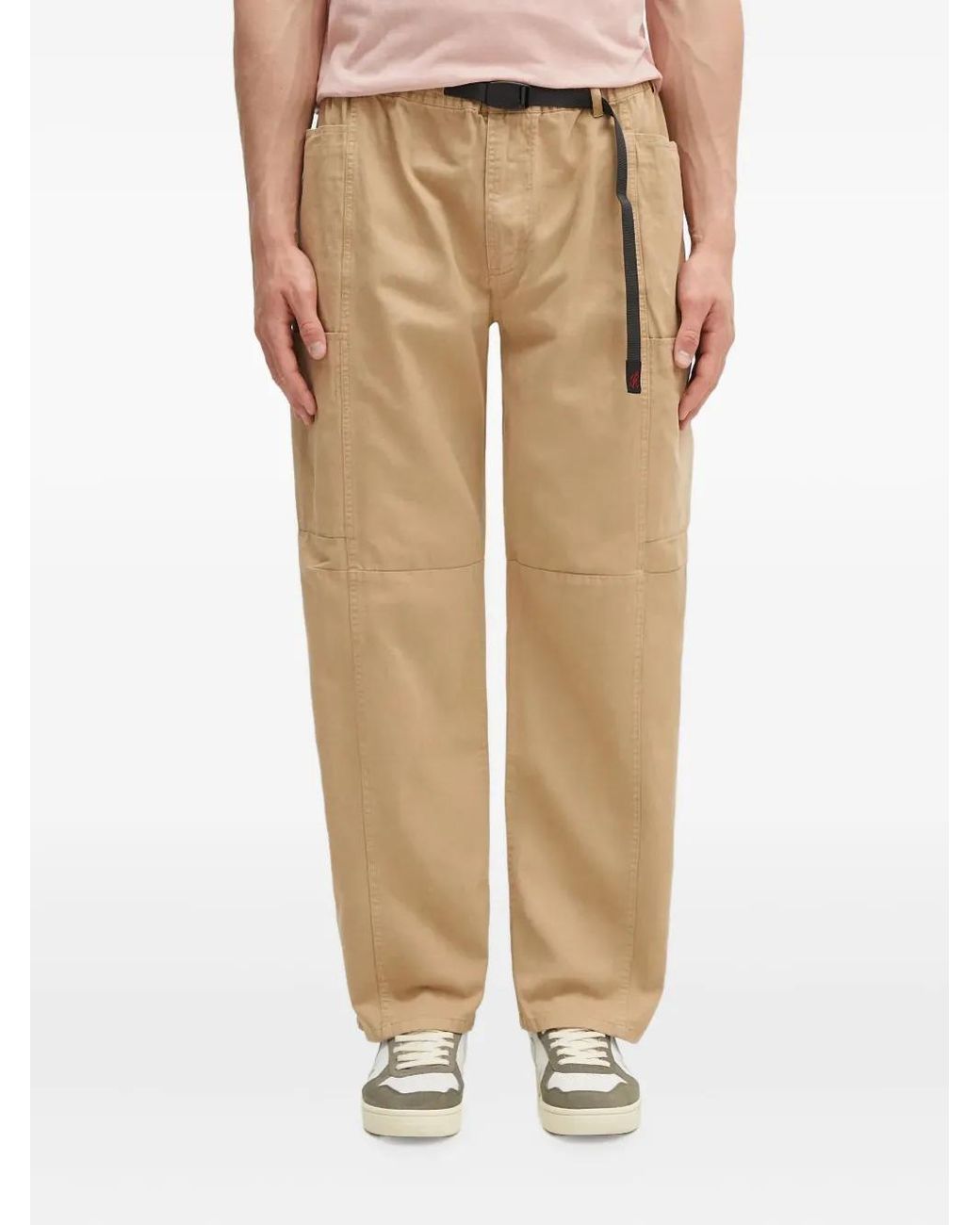 Gramicci Natural Belted Cargo Trousers for men