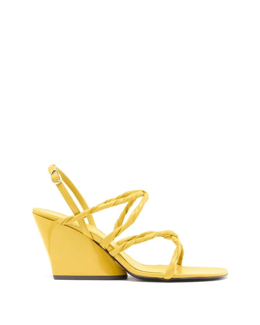 Proenza Schouler Metallic Twist Slant Sandals