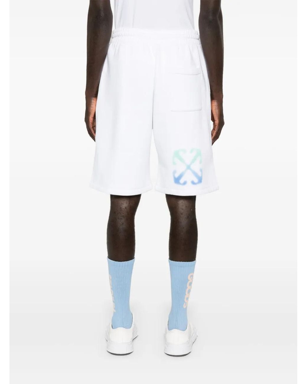 Off-White c/o Virgil Abloh White Arrow Cotton Jersey Shorts