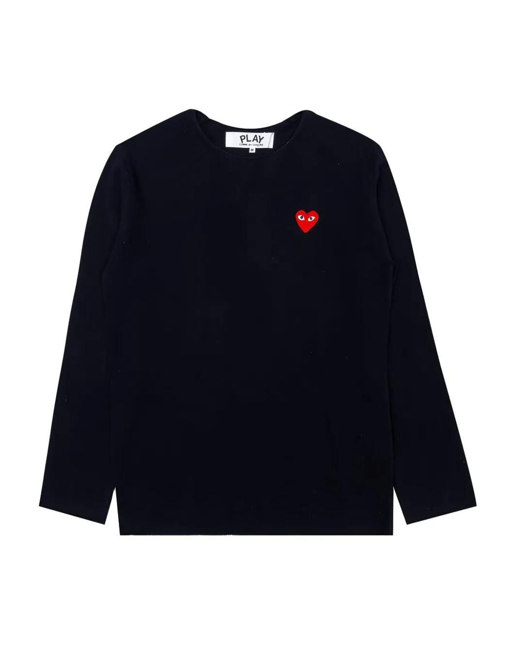 COMME DES GARÇONS PLAY Blue Heart-Logo Sweater for men
