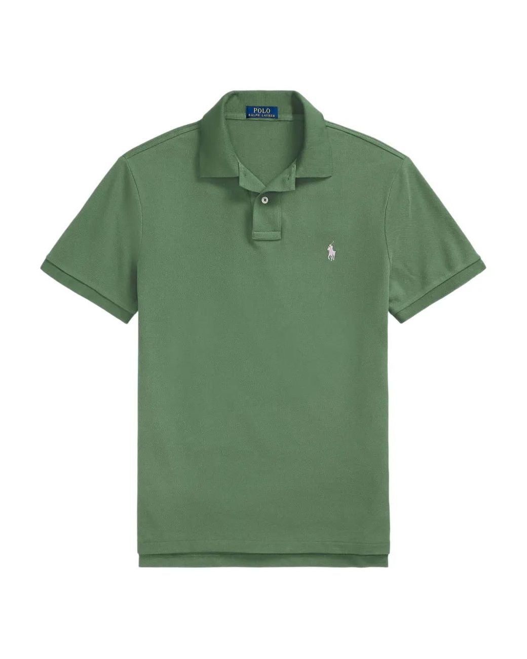 Polo Ralph Lauren Green Embroidered Pony Mesh Polo Shirt for men