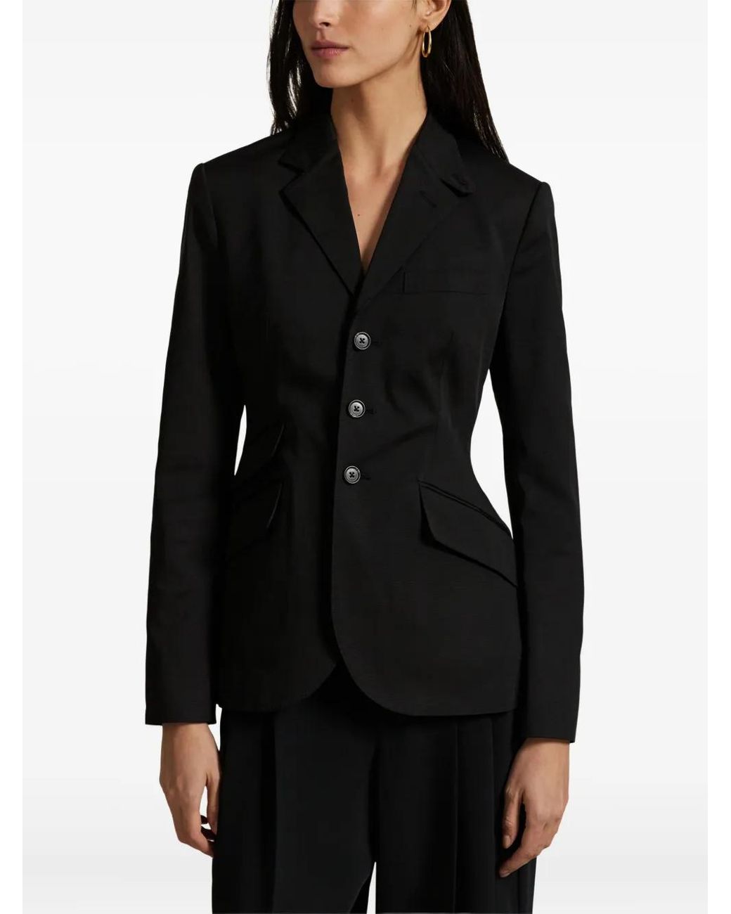 Polo Ralph Lauren Black Three-Button Blazer