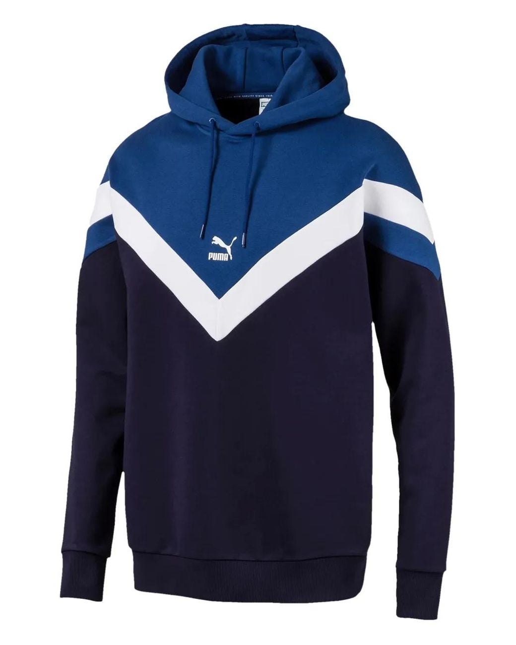 PUMA Iconic Mcs Hoodie in Blue for Men | Lyst