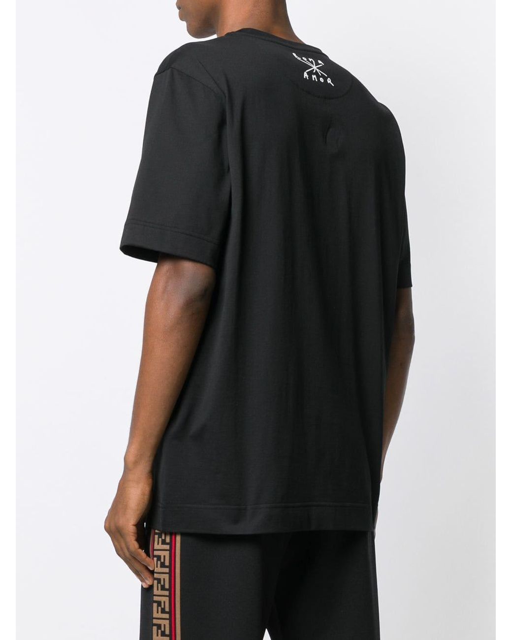 Fendi Dice Print T shirt in Black for Men Lyst Australia