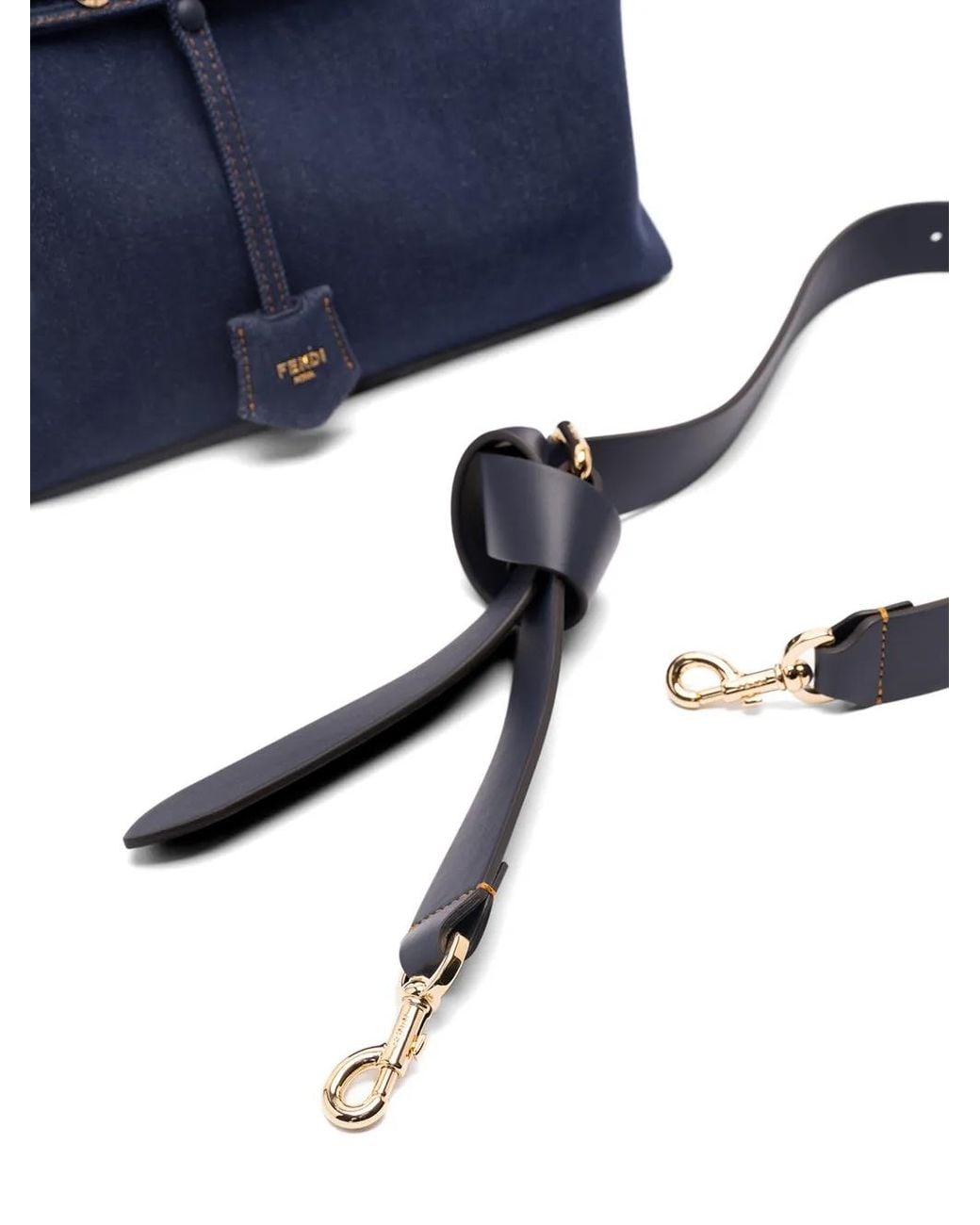 Fendi Blue Sophisticated Soft Denim Tote