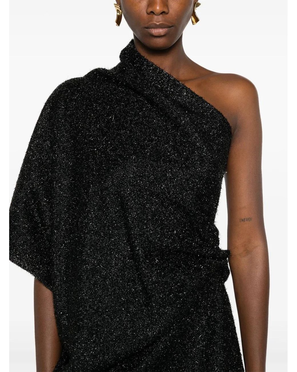 The Row Black Dorota Midi Dress