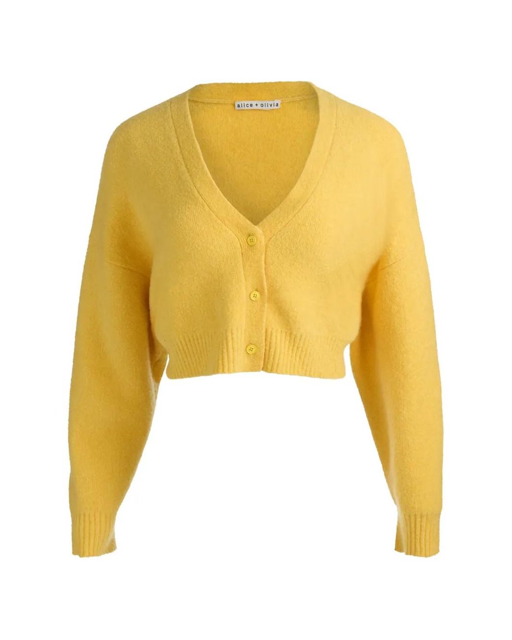 Alice + Olivia Yellow Cardigan Maureen