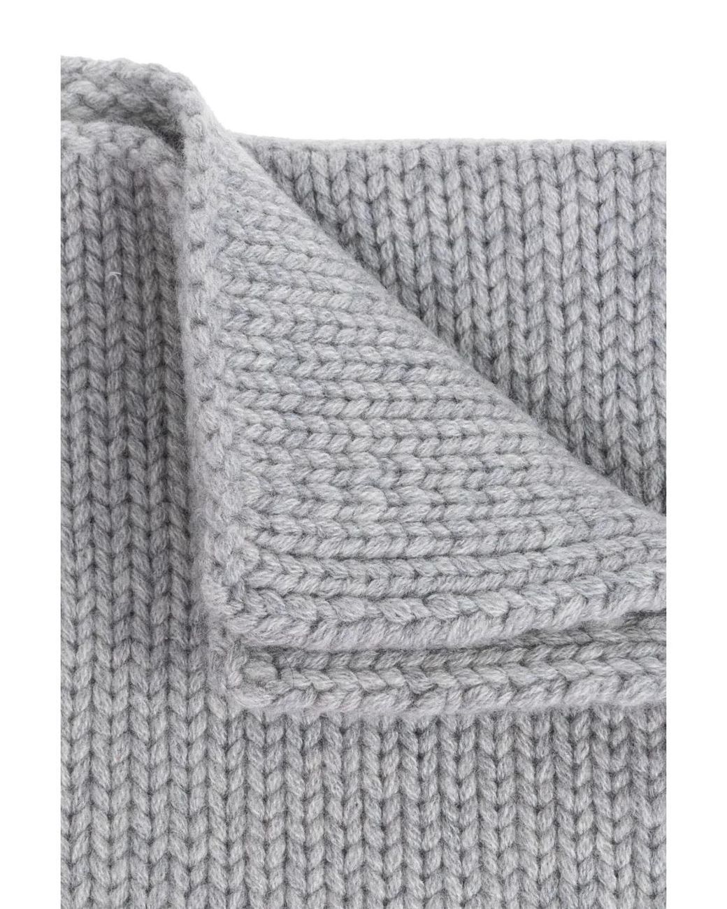 Lisa Yang Gray Chunky Knit Cashmere Sweater