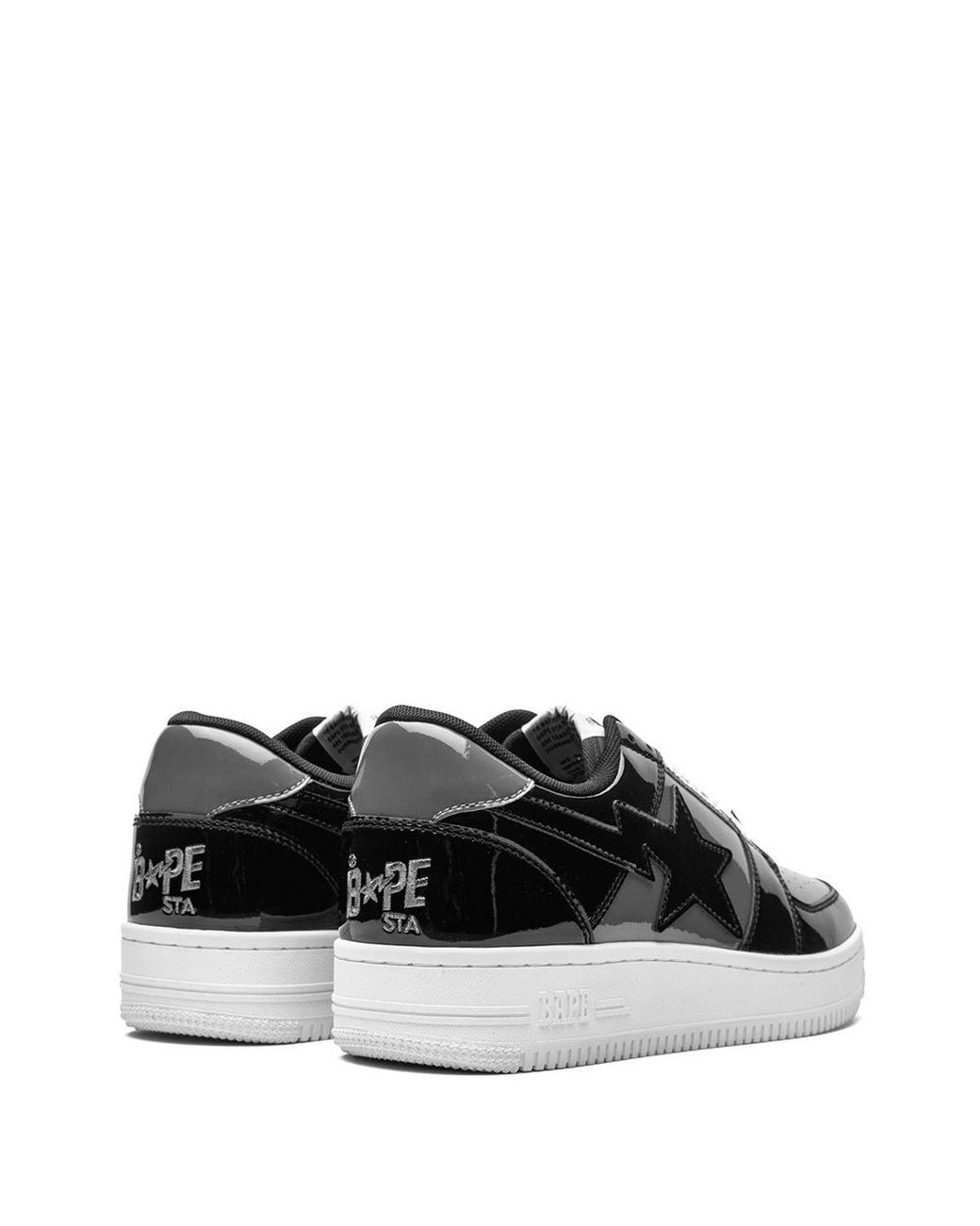 A Bathing Ape Bapesta Low M2 Sneakers in Black for Men | Lyst