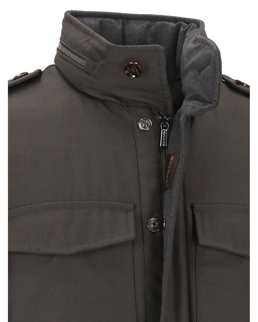 Moorer Gray Protti-Pum Jacket for men