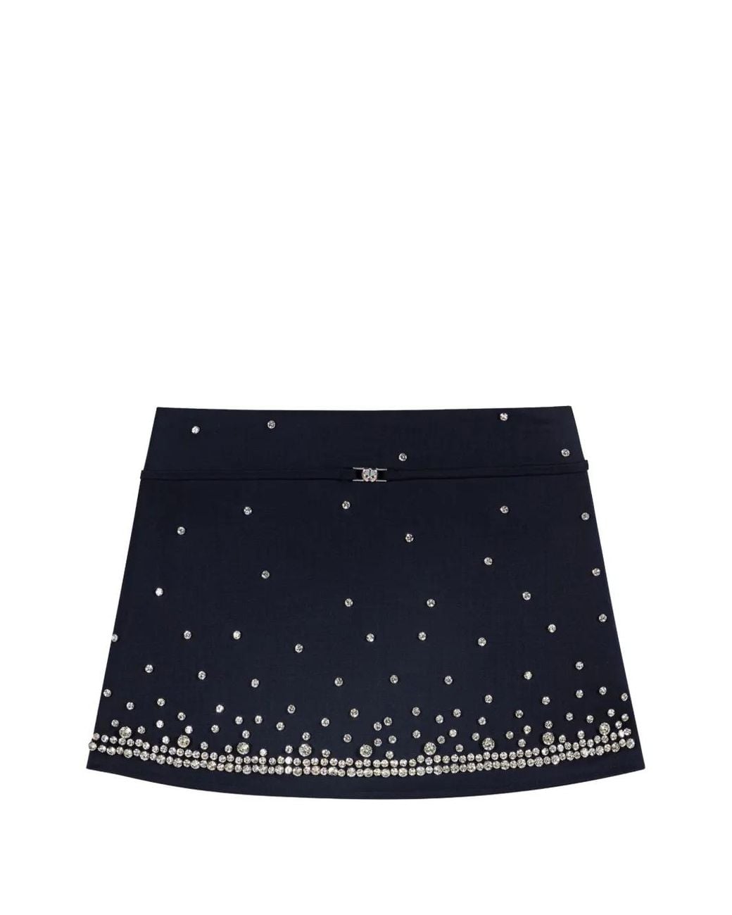 Maje Black Jarmand Pleated-Design Buckle-Detail Midi Skirt