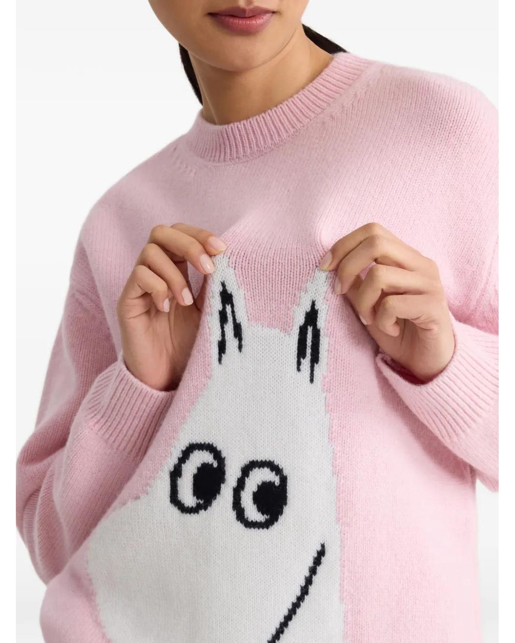 Patou Pink X Moomin Crew-Neck Sweater