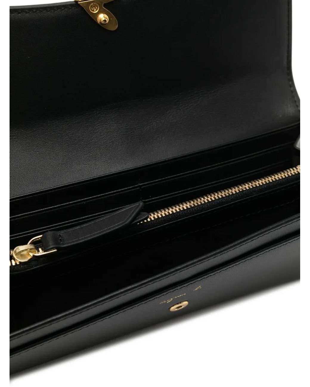 Agnes B. Black Leather Wallet