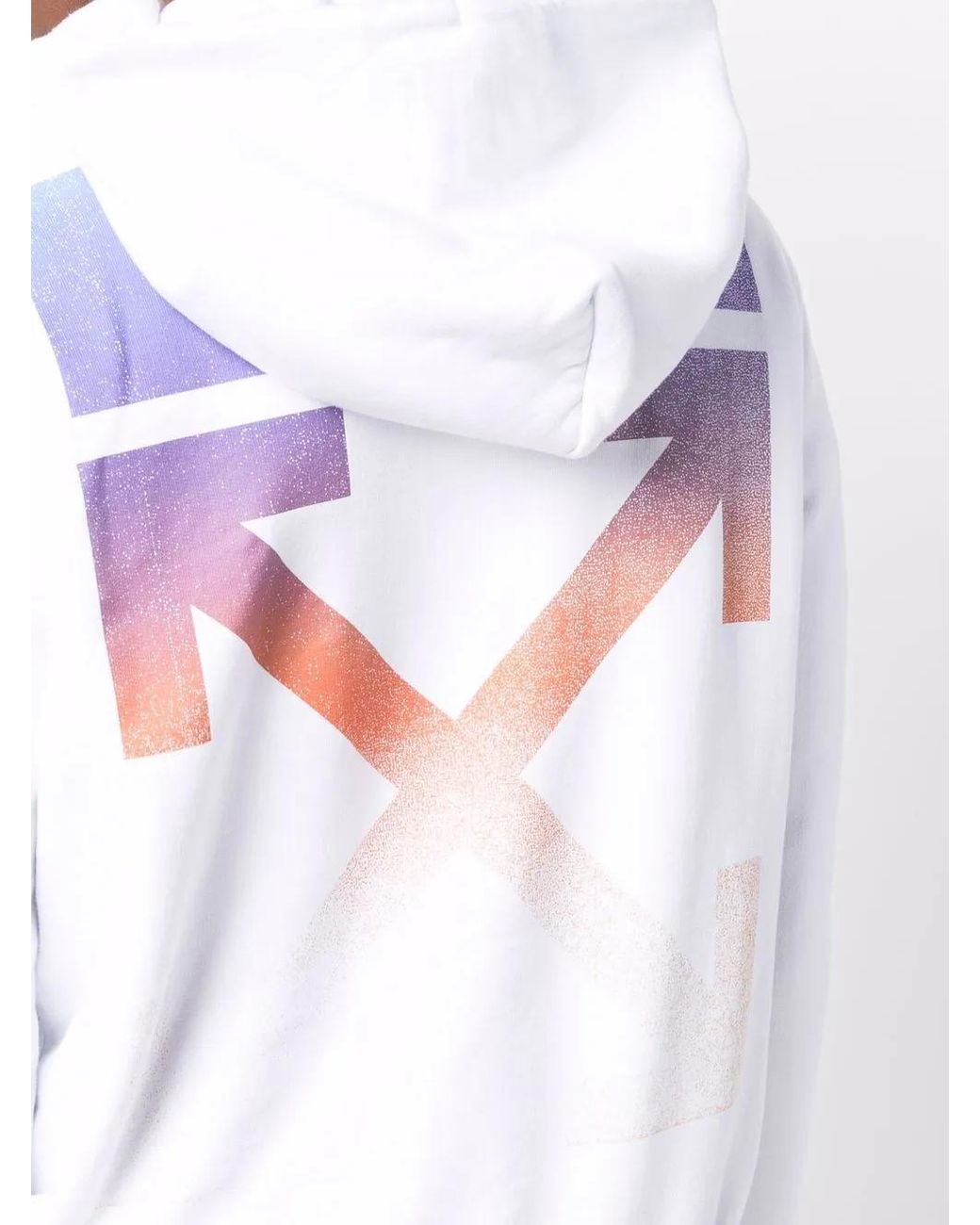 Off-White c/o Virgil Abloh White Arrows-Motif Long-Sleeve Hoodie for men