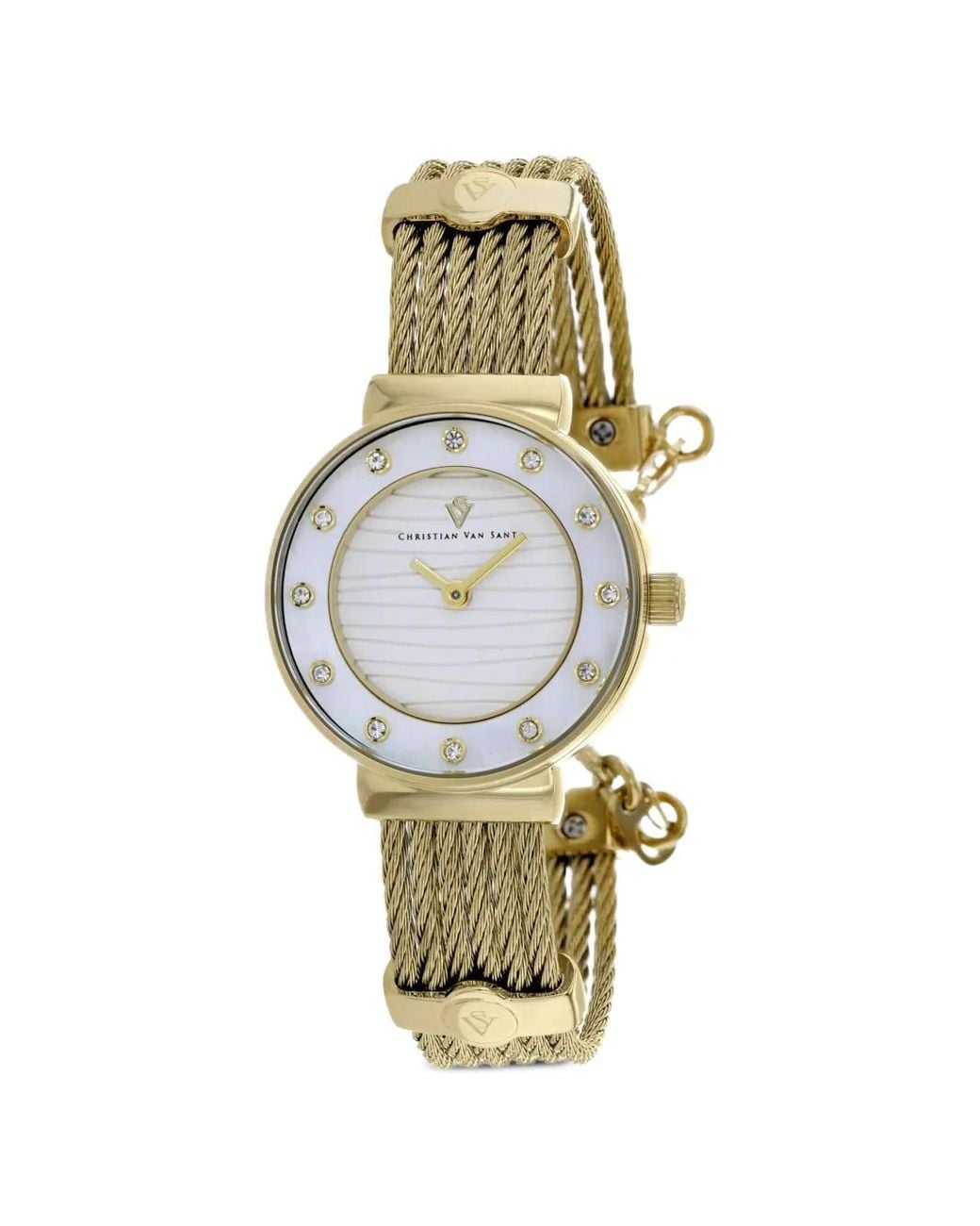 Christian Van Sant Metallic Cavo Cable-Link 28Mm Watch