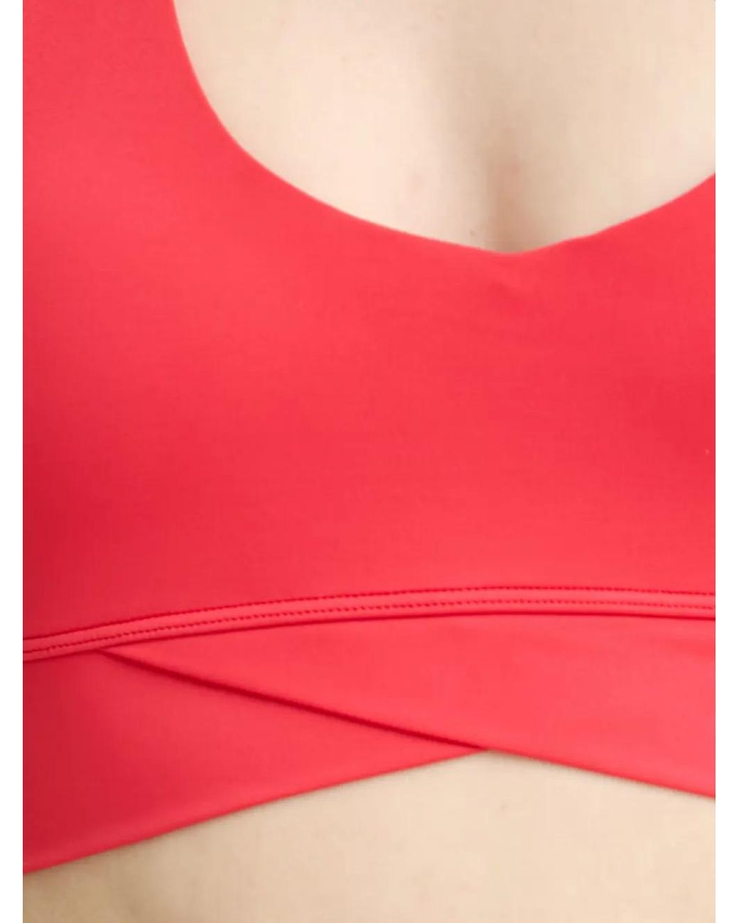 P.E Nation Red Reset Sports Bra